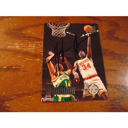 1993 Stadium Club, Autograph Card w/COA, HAKEEM OLAJUWON, Rockets