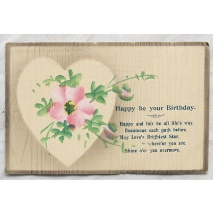 vintage Greetings postcard Happy Birthday