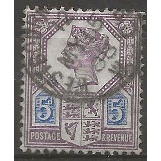 1887 SG107 5d Dull Purple & Blue Die I (square dots) Fine Used . .