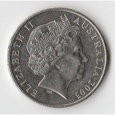 AUSTRALIA COIN - 20 CENTS 2003/ELIZABETH II/VF/AUSTRALIA'S VOLUNTEERS
