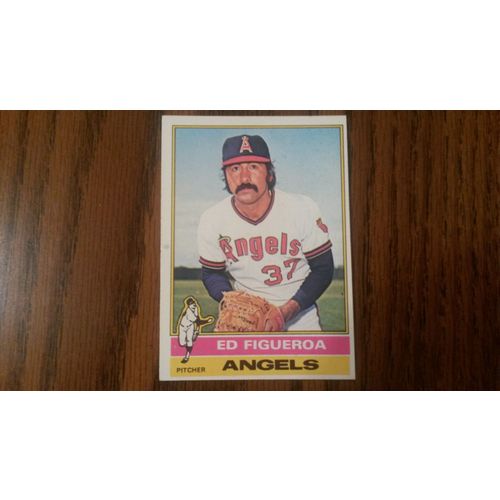 1976 Topps Card # 027 Ed Figueroa Very Good (3) California Angels
