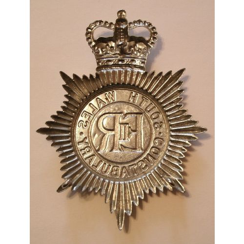 South Wales Constabulary Helmet Plate QE11 Crown