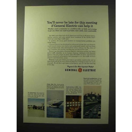 1964 General Electric Ad - Jet Engines, Propulsion