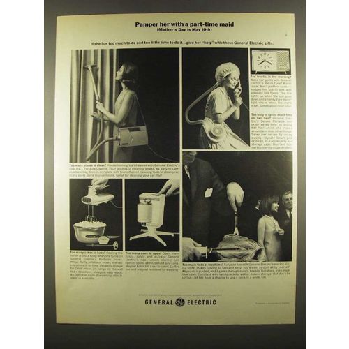 1964 General Electric Ad - MV-1 Portable Cleaner, Mixer