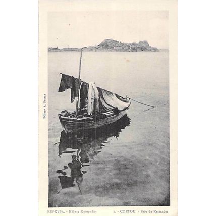Corfu Baie de Kastrades Greece Postcard unused VGC