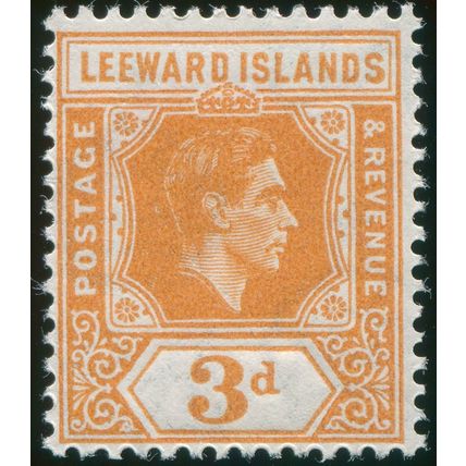 Leeward Islands 1942 3d pale orange SG 107a unused