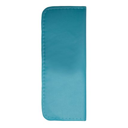 SLIM LINE Narrow Soft Faux Leather Reading Glasses Spectacle Case (Turquoise)