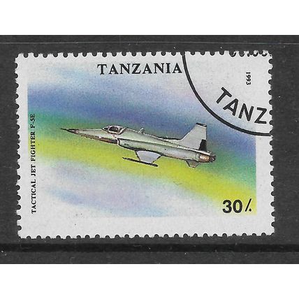 TANZANIA 1993 MILITARY AIRCRAFT 30s NORTHROP F-5E SG 1674 FINE USED #5