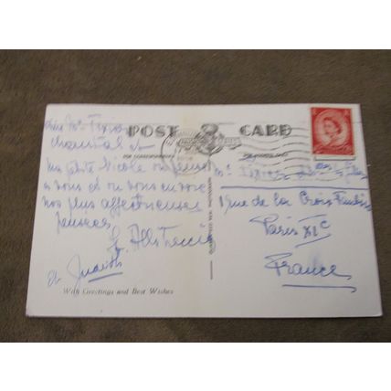 1950's Ralston real photographic Postcard - Edinburgh Castle & Art Galleries