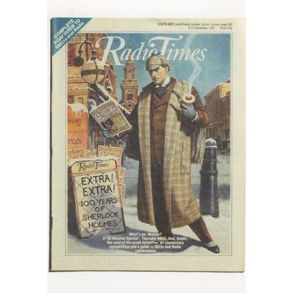 Sherlock Holmes 100th Anniversary BBC Radio Times Postcard