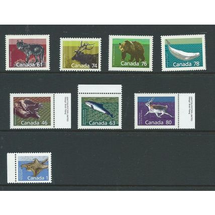 canada stamps mnh 1988 sg1261 sg 1261 definitive issue full set 2 scans