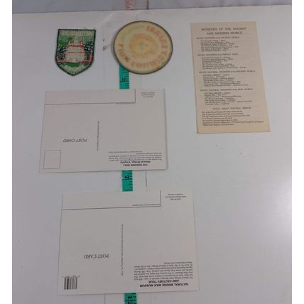 post cards lot of 2, virgina, and 2 patches see photos (306)