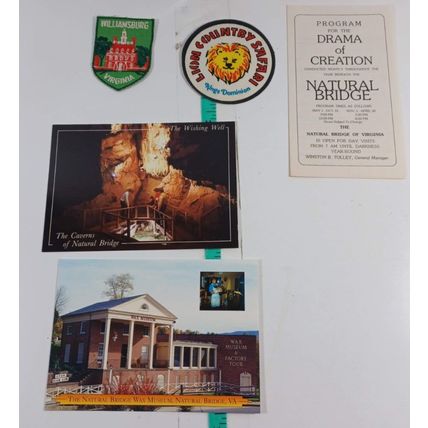 post cards lot of 2, virgina, and 2 patches see photos (306)