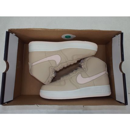 Womens 10.5 Nike Air Force 1 AF1 Sculpt Sand Drift Pink Leather Shoes DC3590-103