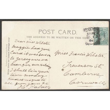 St Andrew's Cross & Guildhall Square, Plymouth, 1904 - Valentine's Postcard