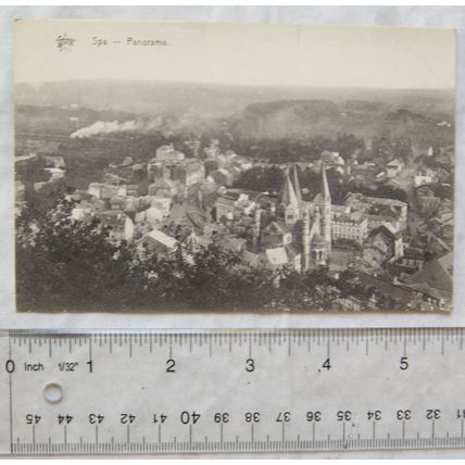 vintage postcard Spa, Belgium, Panorama