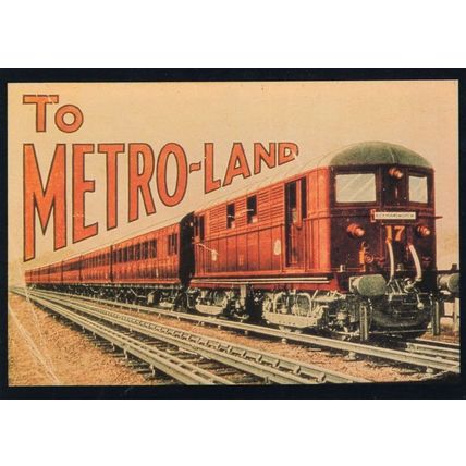 Rickmansworth Train to Metro Land London Transport Poster Postcard