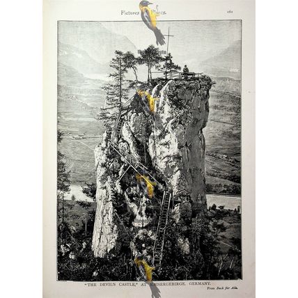 Devil's Castle, Kaisergebirge, Germany, Book Illustration (Print), 1893
