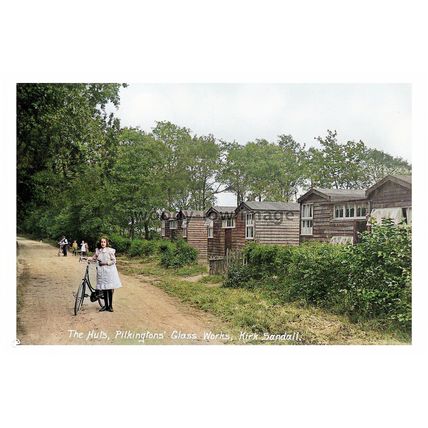 ptc1096 - Kirk Sandall Pilkingtons Glass Works The Huts , Yorkshire - print 6x4