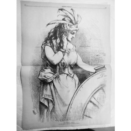 The Political Lottery, by Thomas Nast - Harper's Weekly, November 11, 1876