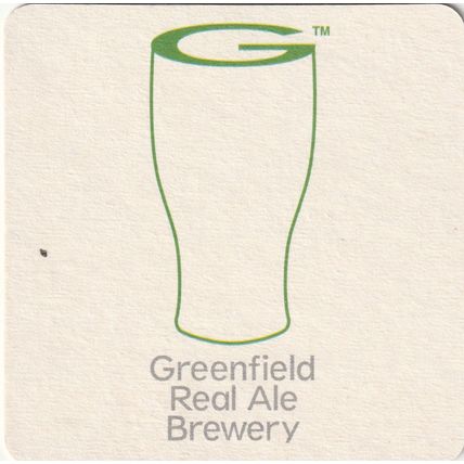 BEER MAT - GREENFIELD REAL ALE BREWERY - REAL ALE - (Cat No 002) - (2010)