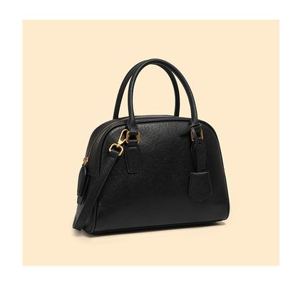 Genuine Leather Women Handbag and Purse Black