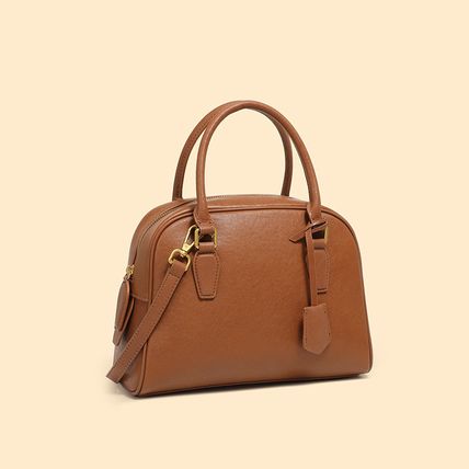 Genuine Leather Women Handbag and Purse Brown