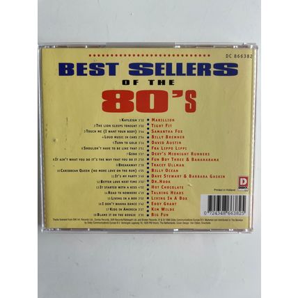 BEST SELLERS OF THE 80'S VOL. 1 (UK VARIOUS ARTISTS AUDIO CD, 1996)
