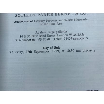 1979 SOTHEBYS JEWELLED BADGES BRITISH ARMED FORCES AUCTION CATALOGUE BOOK (LL)