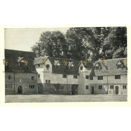 Corner Of Great Court, Pilgrims Hall, Aylesford, Kent, Postcard, 1969