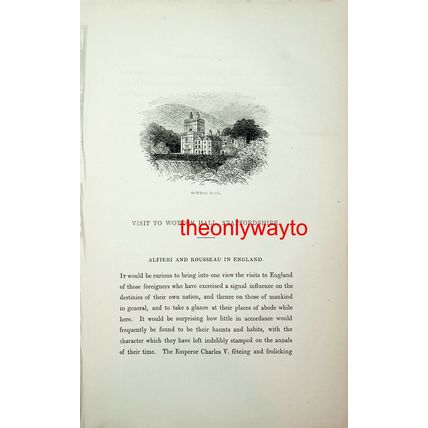 Wotton Hall, Staffordshire (Alfieri & Rousseau), Book Illustration (Print), 1840