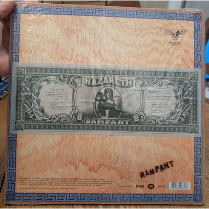 NAZARETH Rampant LP UK blue vinyl record 1975 HARD ROCK 1970s 2019 remaster EX