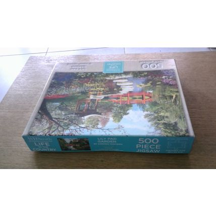 LILY PAD GARDEN by Dominic Davison Jigsaw Puzzle (500 Piece) W H Smith (2019)