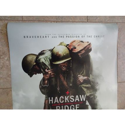 Hacksaw Ridge - Movie Poster with Andrew Garfield as Desmond Doss & Luke Bracey