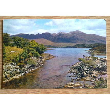 POSTCARD: SCOTLAND - QUINAG FROM THE RIVER INVER: 1963