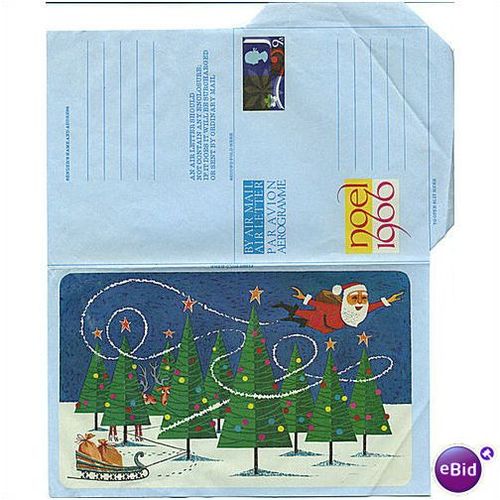 1966 9d Christmas Airmail Letter