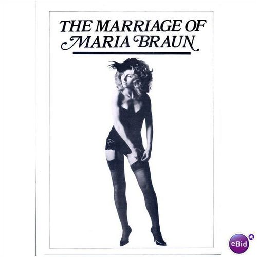 THE MARRIAGE OF MARIA BRAUN (Fassbinder) Hanna Schygulla Press Book