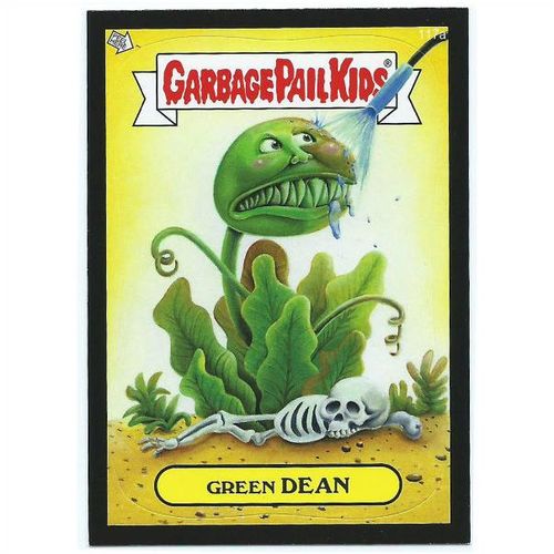 2013 Garbage Pail Kids Series 2 Black - #117a - Green Dean