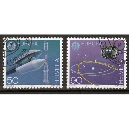 Zwitserland Europa Cept 1991 gestempeld
