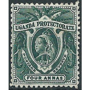 Uganda 1898 SG88 4aDeep Green Mounted Mint .. ..