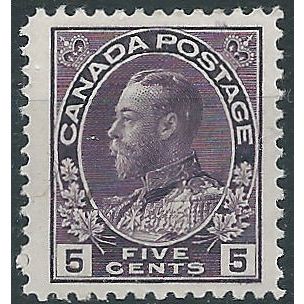 Canada 1922 SG250 5c Violet Mounted Mint . ..