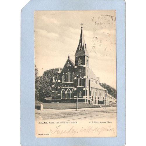 MA Adams St Thomas Church Street Scene w/Trolley Track ma_box1~7