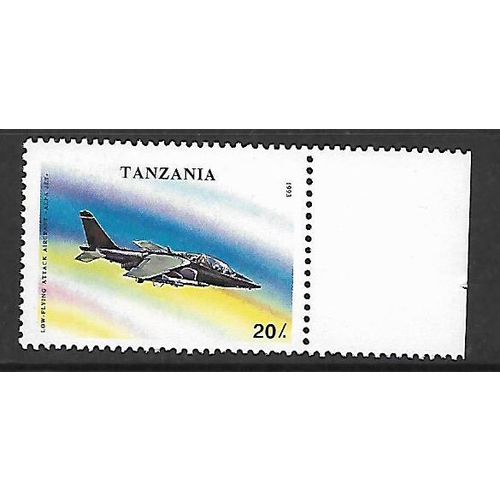 TANZANIA 1993 MILITARY AIRCRAFT 20s ALPHA JET SG 1673 U/M MINT