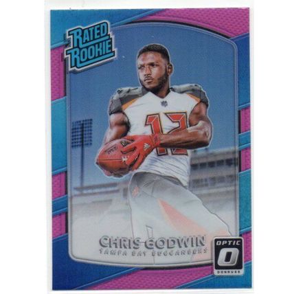 OPTIC RATED ROOKIE PINK PRIZM CHRIS GODWIN REFRACTOR