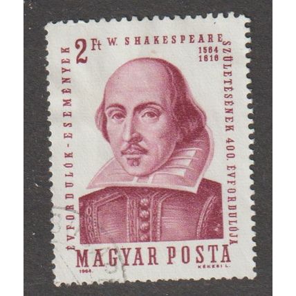 Hungary SG1988 Shakespear 2ft Anniversaries 1964 Used Hinged (E0098)