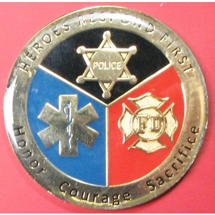 Volusia County, FL First Responders. Challenge Coin. 2". 44b.