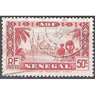 Sénégal 1935 Michel 130 O Cote (2001) 0.30 € Mosquée de Diourbel Cachet rond