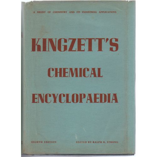 Kingzette's Chemical Encyclopaedia 1952 comprehensive reference + dust wrapper