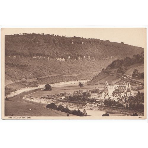 The Vale of Tintern Showing the Abbey Monmouthshire Postcard 17431