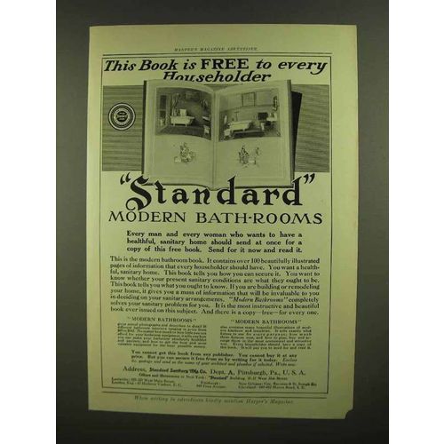 1908 Standard Modern Bathrooms Ad